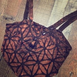 Flower of Life Upcycled Crop Top